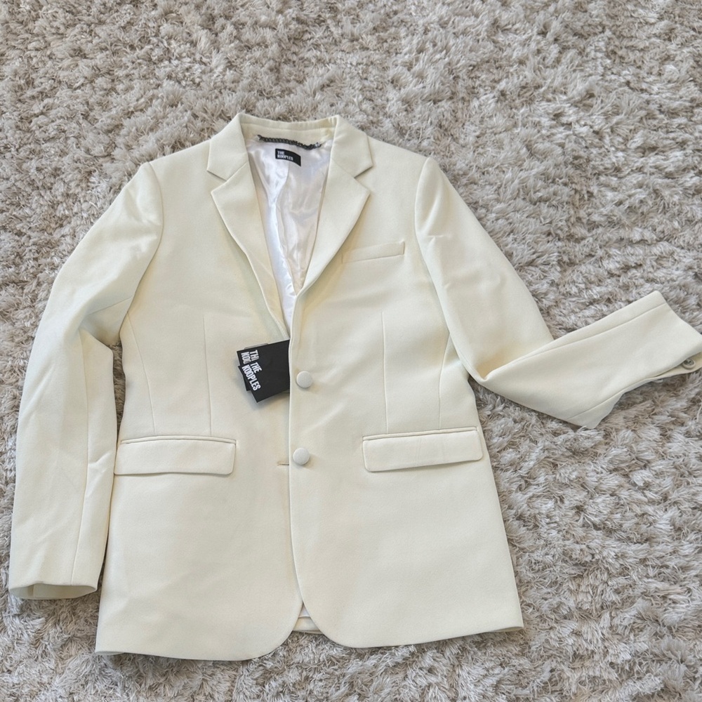 The Kooples NEW Elegant Cream Blazer for women French 36